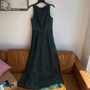 Green A Line Dress